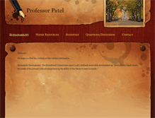 Tablet Screenshot of professorpatel.com